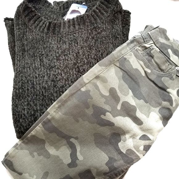 SEVEN7 High Rise Skinny Camo Jeans BNWT - Picture 8 of 9